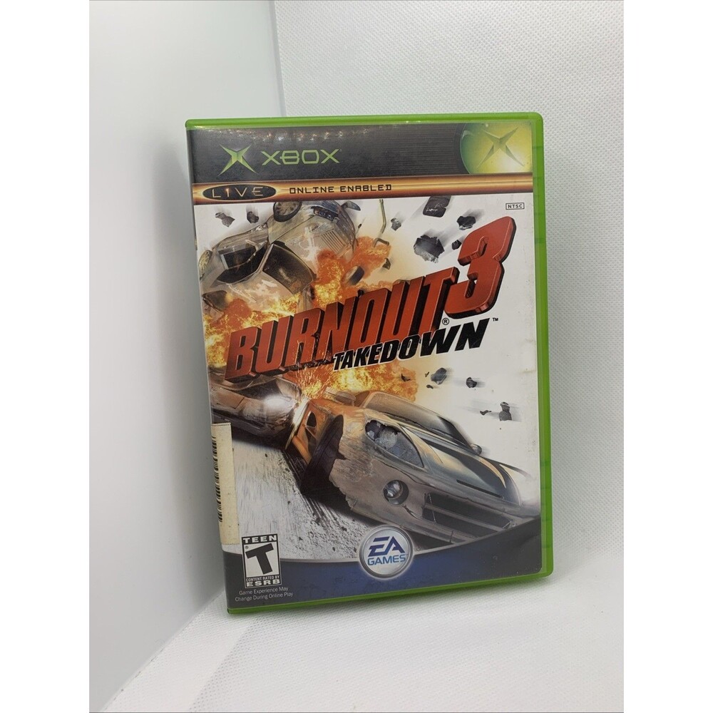 Burnout 3: Takedown (Xbox, 2004) Complete CIB + Manual